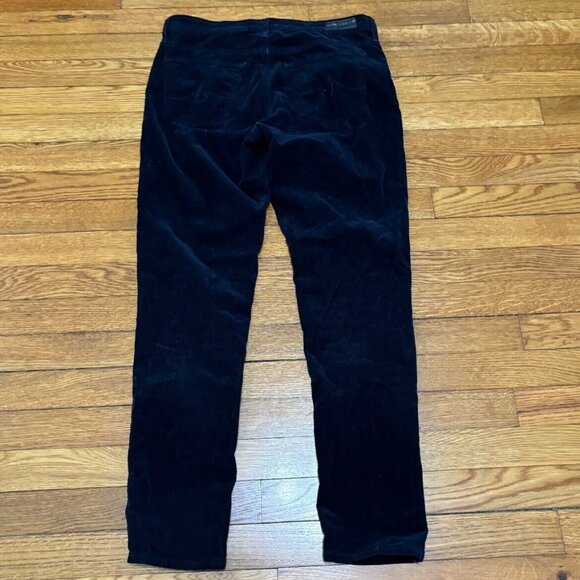 AG Adriano Goldschmied The Stevie Ankle Slim Straight Corduroy Pants Sz 28 Blue - Picture 4 of 4